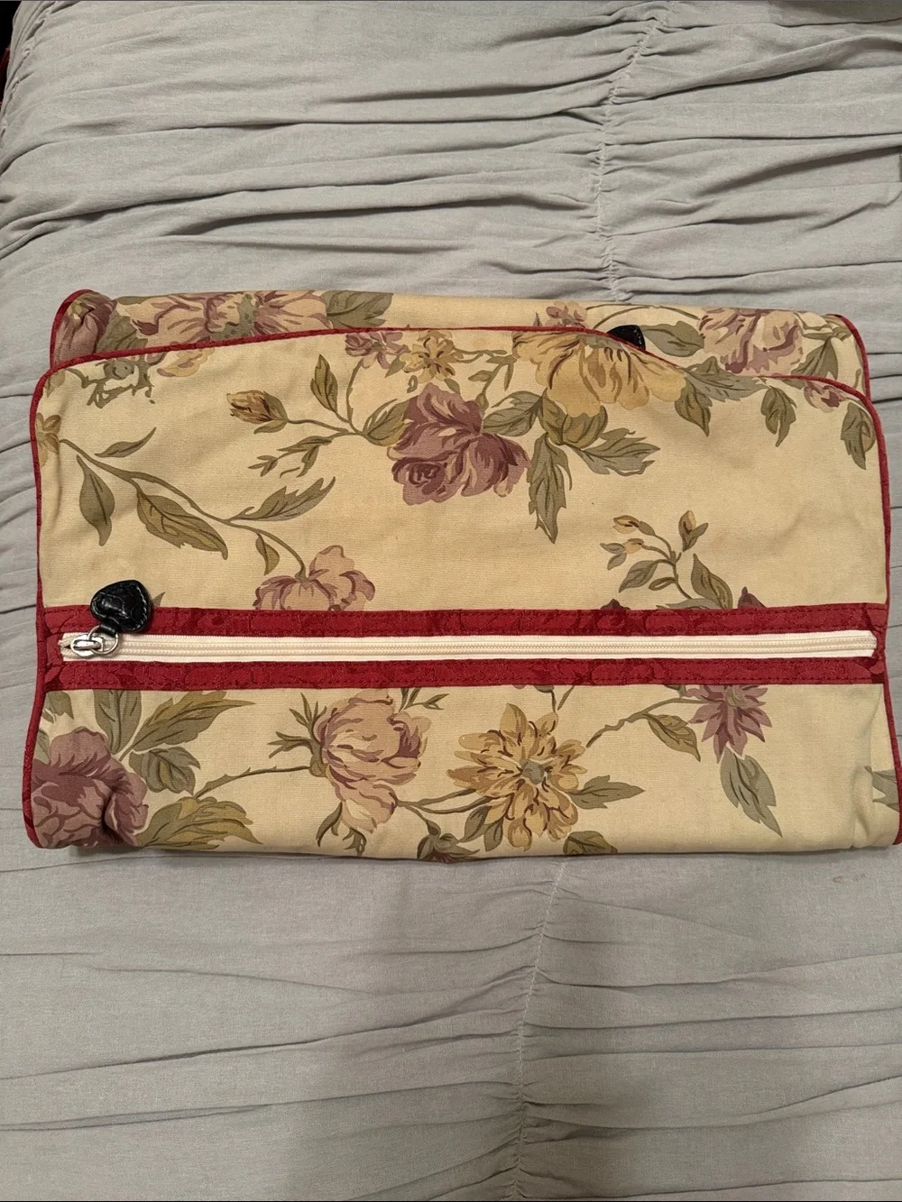 Brighton Striped/Floral Hanging Jewelry & Accessory Organizer Travel Suitcase